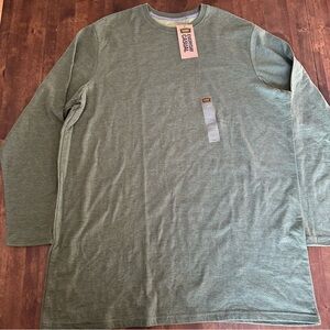 New Foundry 2XLT Tall Mens Long Sleeve Green Shirt Comfy Soft Work Outdoor